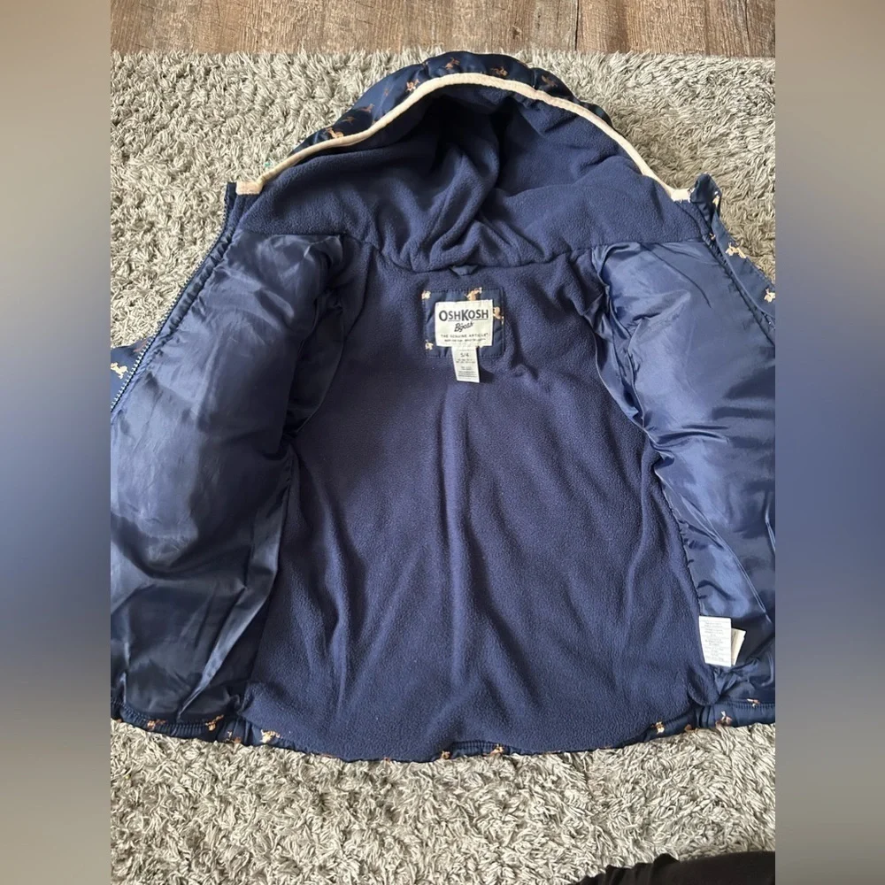 🌸 $10 SALE 🌸 OshKosh B'Gosh Girls' Jacket Navy & Gold Unicorns | Kids